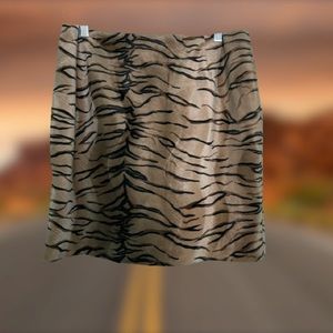 Tiger print skirt
